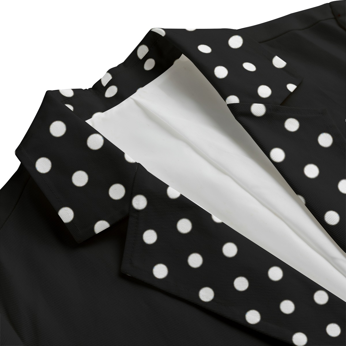 Polka Dot Lapel Leisure Blazer - Image 3