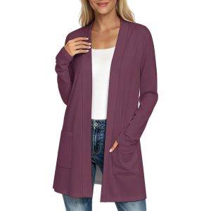 Long Sleeve Cardigan With Pockets