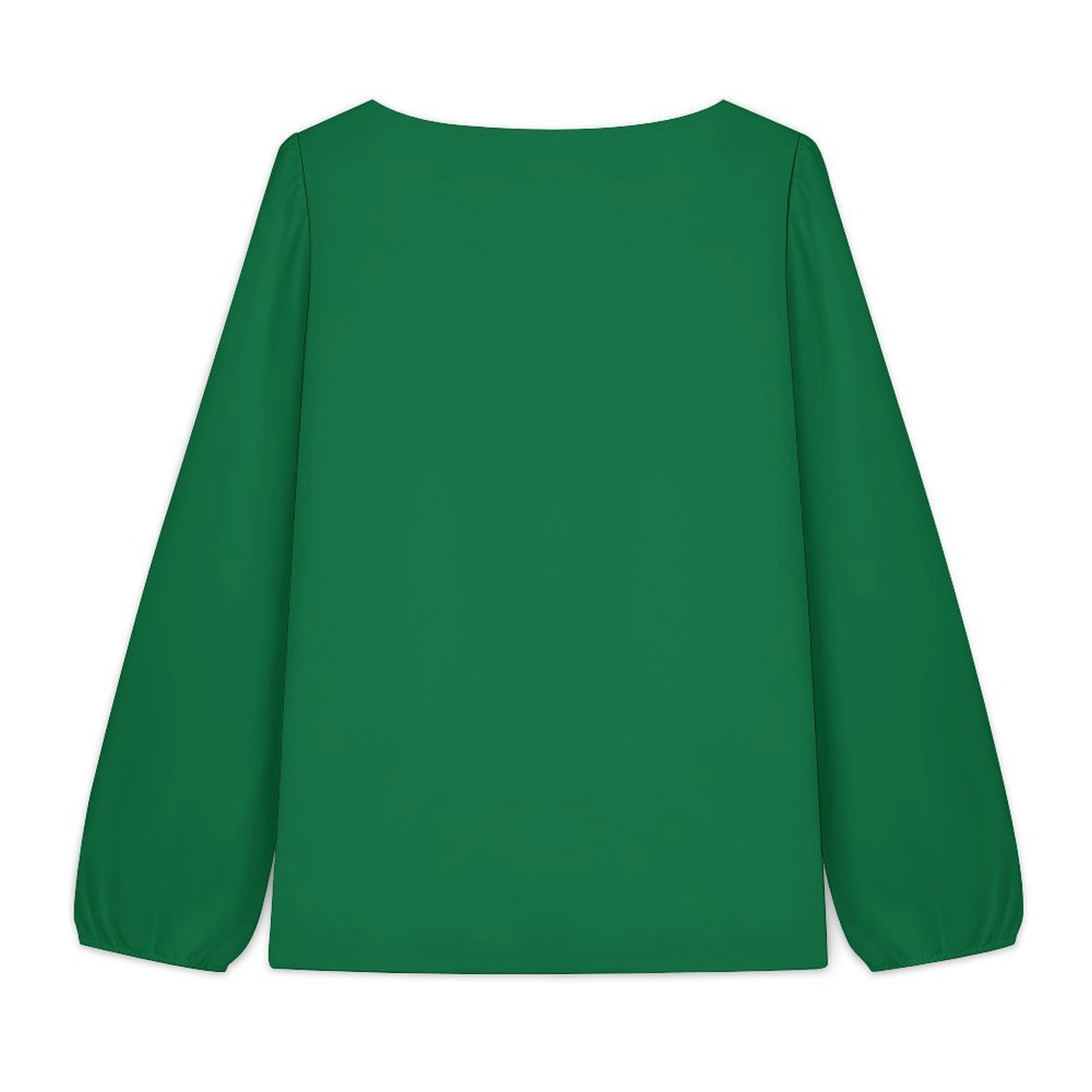 V‑Neck Lantern Long‑Sleeve Blouse - Image 4