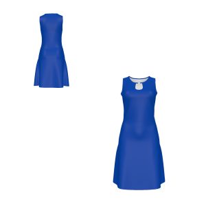 Metal Ring Neck Sleeveless Dress