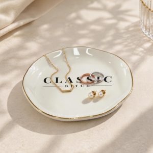 Classic Bitch Round Jewelry Dish