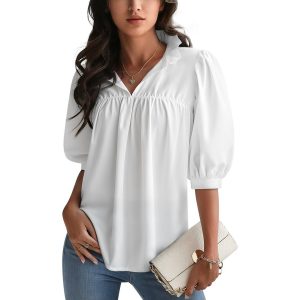 Ruffle Collar Blouse
