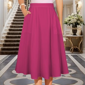Midi Skirt with Pockets